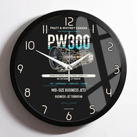 Thumbnail for PW300 design on black framed wall clock