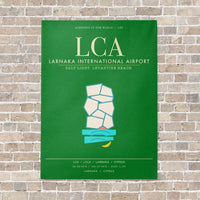 Thumbnail for Larnaka International Airport LCA - Canvas Framed - Green