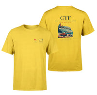 Thumbnail for Great Falls International Airport (GTF) design printed on yellow double-side t-shirt