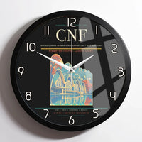Thumbnail for Tancredo Neves International Airport (CNF) design on black framed wall clock