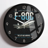Thumbnail for F-80C Shooting Star design on black framed wall clock