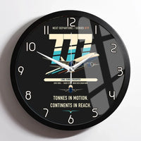 Thumbnail for Boeing 777F design on black framed wall clock