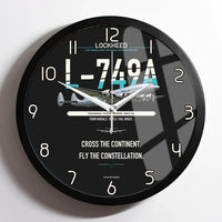 Thumbnail for Lockheed L-749A Constellation design on black framed wall clock