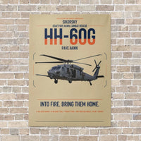 Thumbnail for Sikorsky HH-60G Pave Hawk vertical canvas print - no frame - beige background