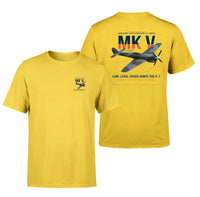 Thumbnail for Hawker Tempest Mk V design on yellow t-shirt, double-side print