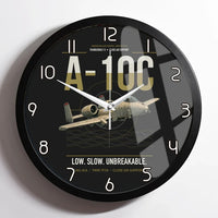 Thumbnail for A-10C Thunderbolt II design on black framed wall clock