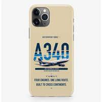 Thumbnail for Airbus A340-200 Case ProMax design on beige iphone case promax