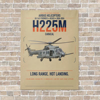 Thumbnail for Airbus Helicopters H225M Caracal vertical canvas print - no frame - beige background