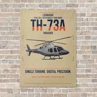Thumbnail for Leonardo TH-73A Thrasher vertical canvas print - no frame - beige background