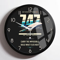 Thumbnail for Boeing 747-400 Dreamlifter design on black framed wall clock