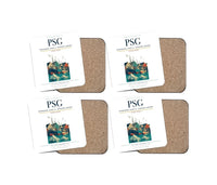 Thumbnail for Petersburg James A. Johnson Airport (PSG) design on white 4 pieces set coaster