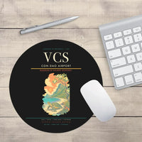 Thumbnail for Con Dao Airport (VCS) design on black round mouse pad
