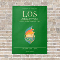 Thumbnail for Murtala Muhammed International Airport LOS - Canvas Framed - Green