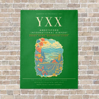 Thumbnail for Abbotsford International Airport YXX - Canvas Framed - Green
