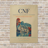 Thumbnail for Tancredo Neves International Airport CNF — Belo Horizonte vertical canvas print - no frame - beige background