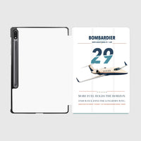 Thumbnail for Bombardier Learjet 29 design on white samsung tablet tablet case