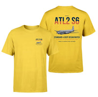 Thumbnail for Atlantique 2 Standard 6 design on yellow double-side t-shirt, double-side print