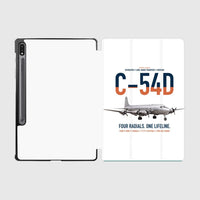 Thumbnail for C-54D Skymaster design on white samsung tablet tablet case