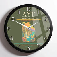 Thumbnail for Antalya Airport AYT Wall-Clock Framed - Green Army