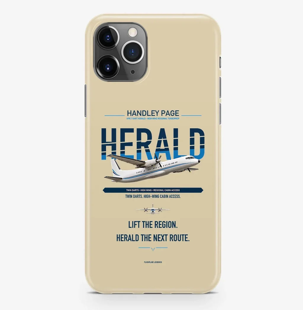 Handley Page HPR.7 Dart Herald Case ProMax design on beige iphone case promax
