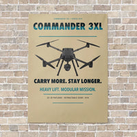 Thumbnail for Draganfly Commander 3XL vertical canvas print - no frame - beige background