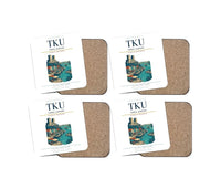 Thumbnail for Turku Airport (TKU) design on white 4 pieces set coaster