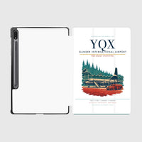 Thumbnail for Gander International Airport (YQX) design on white samsung tablet tablet case