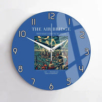 Thumbnail for VINTAGE G4099 - The Air Bridge - Designed Wall Clocks design on blue no-frame