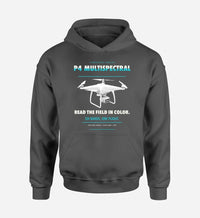 Thumbnail for DJI P4 Multispectral design on dark gray hoodie single side