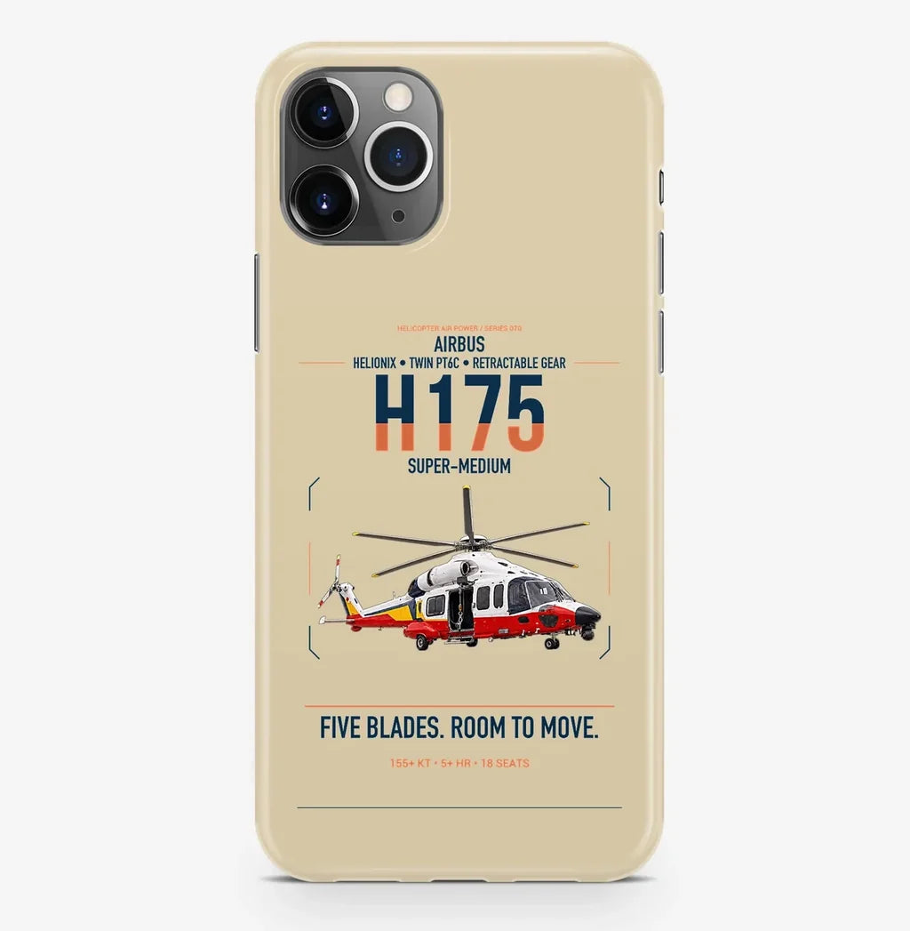 Airbus H175 design on beige magsafe iphone case, for iPhone Pro Max
