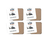 Thumbnail for Airbus H155 EC155 B1 design on white 4 pieces set coaster
