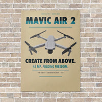 Thumbnail for DJI Mavic Air 2 vertical canvas print - no frame - beige background