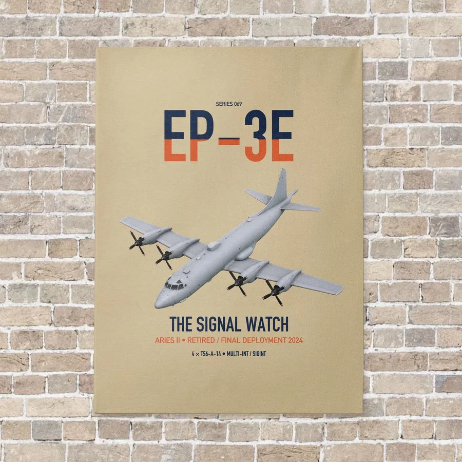 EP-3E ARIES II vertical canvas print - no frame - beige background