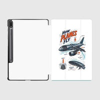 Thumbnail for How Planes Fly V2 design on white samsung tablet tablet case