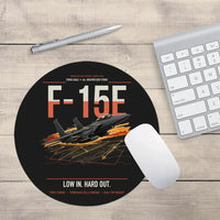 Thumbnail for F-15E Strike Eagle design on black round mouse pad