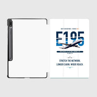 Thumbnail for Embraer E195 design on white samsung tablet tablet case