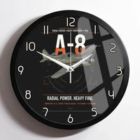 Thumbnail for Focke-Wulf Fw 190A-8 design on black framed wall clock