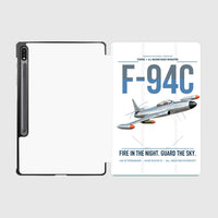 Thumbnail for F-94C Starfire design on white samsung tablet tablet case