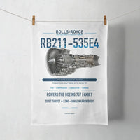 Thumbnail for RB211-535E4 design on white towel