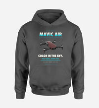 Thumbnail for DJI Mavic Air design on dark gray hoodie single side
