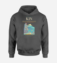 Thumbnail for Norman Manley International Airport (KIN) design on dark gray hoodie single-side print