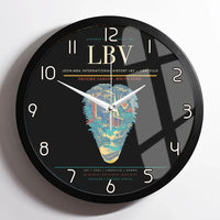 Thumbnail for Leon-Mba International Airport (LBV) design on black framed wall clock