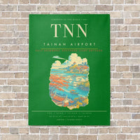 Thumbnail for Tainan Airport TNN - Canvas Framed - Green