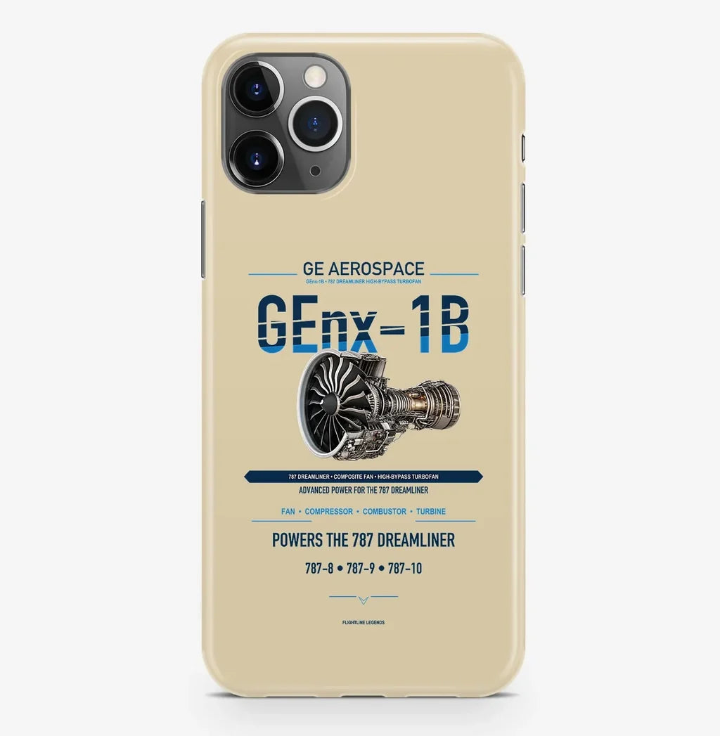GEnx-1B Case ProMax design on beige iphone case promax