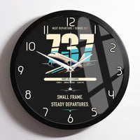 Thumbnail for Boeing 737-500 Classic design on black framed wall clock