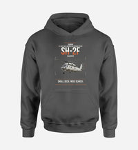 Thumbnail for Kaman SH-2F Seasprite design on dark gray double-side hoodie, single-side print