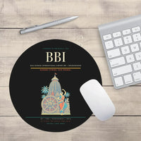 Thumbnail for Biju Patnaik International Airport (BBI) design on black round mouse pad