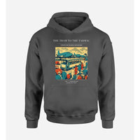 Thumbnail for VINTAGE G4372 - The Tram To The Tarmac - Premium Hoodie design on darkgray premium