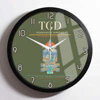 Thumbnail for Podgorica Airport TGD Wall-Clock Framed - Green Army