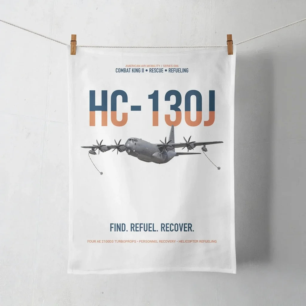 HC-130J COMBAT KING II design on white towel